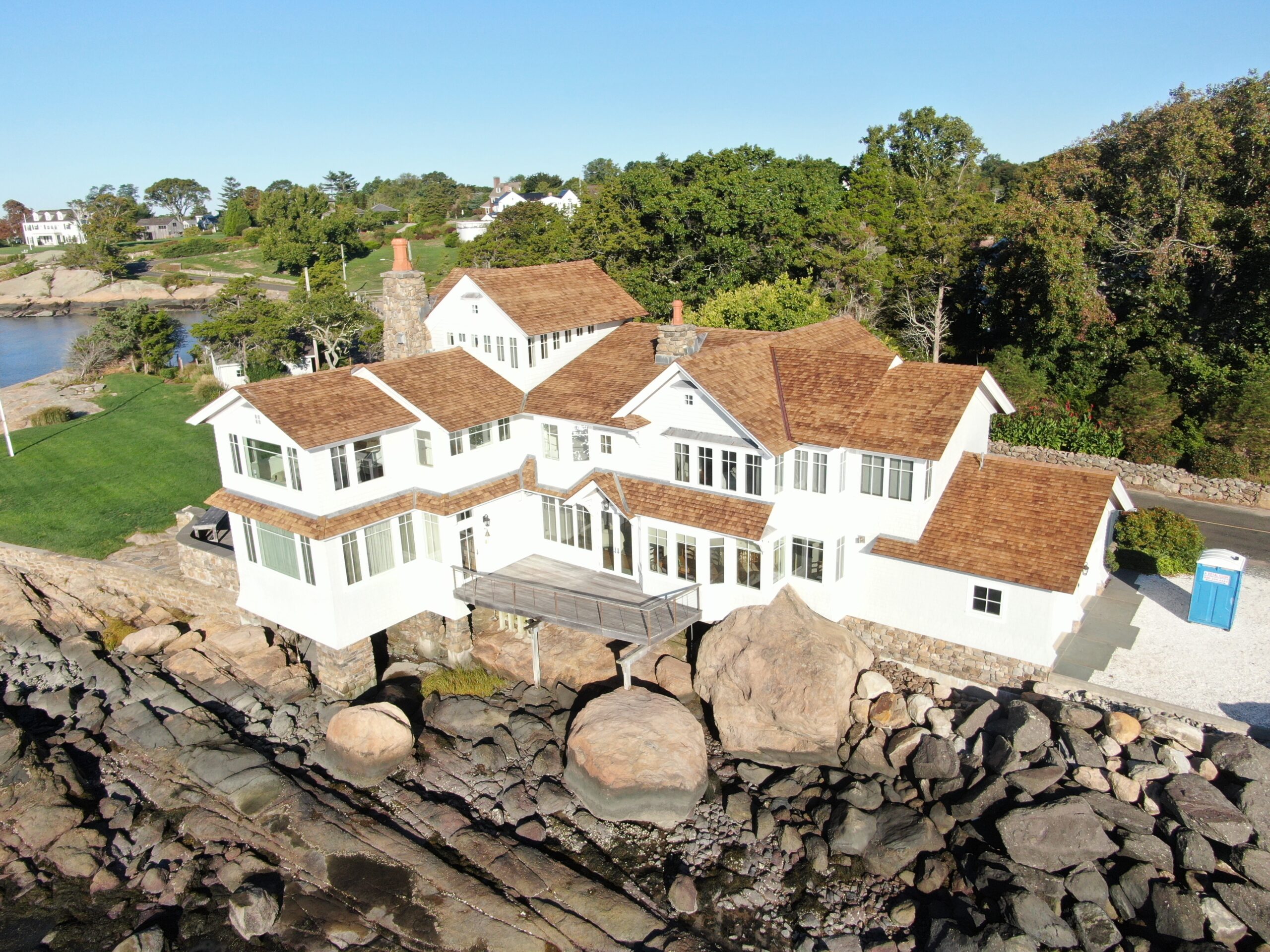 Guilford, CT Cedar Roof shot with Drone